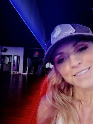 Our owner Fawnia Mondey in the downstairs studio.