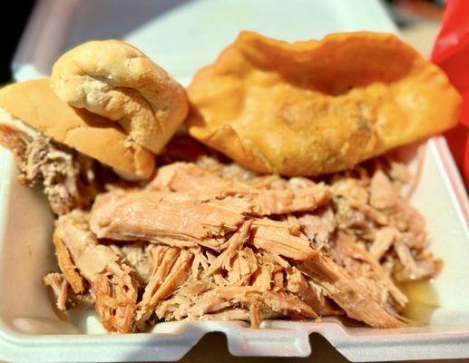 Pastelillos and Lechon Asado