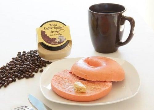 Kona Coffee Butter on a Bagel