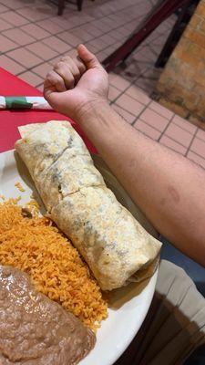 Burrito Supreme Dinner. MF WAS HUGEEEEE