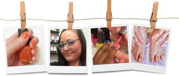 Angelina and some of her nail art