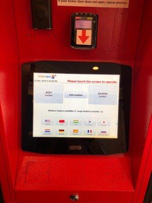 lax 24/7 locker rentals