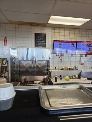 Zoom in on the chalkboard and it will tell you what they have everyday