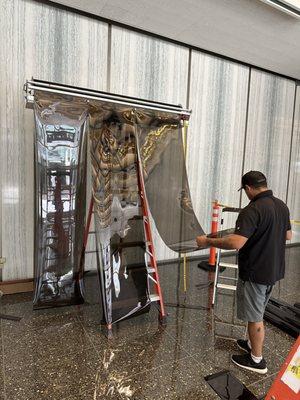 72" Film handler sure comes in handy when working for the federal government! Twilight non reflective with 79% IR rejection