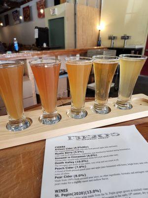 Cider flight