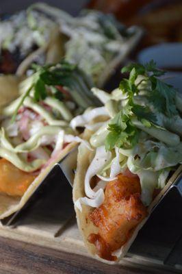 Crispy fish tacos