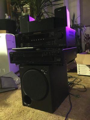 It's a Sony home in attainment. It's not a Bluetooth. It's wiring but it's got a hell of a Soundsystem. Let me know. I can bring it in.