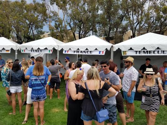 Wine area... over 50 varieties of wine from California and around the world!