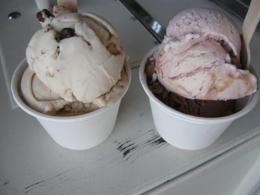 Steve's Ice Cream -Strawberry Ricotta , Mexican chili chocolate and Tea time flavored Ice cream and Mint chocolate chip