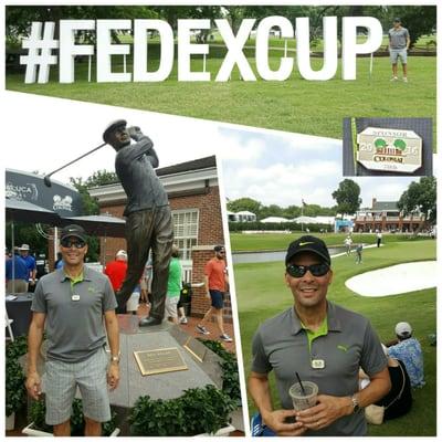 We had so much fun watching the PGA tournament. We were very grateful for the sweet VIP badge one of our friend got us for the day.