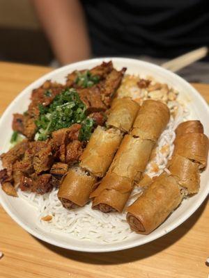 Grilled pork and egg roll vermicelli