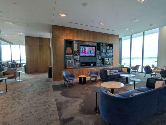 Inside. One of several lounge seating areas.