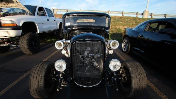 The shops own Twin Turbo Ford Coupe
