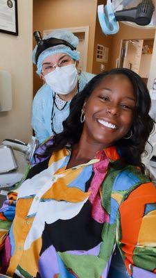 Doc & I! My teeth are always shining!! Been going here for years. Thank you!