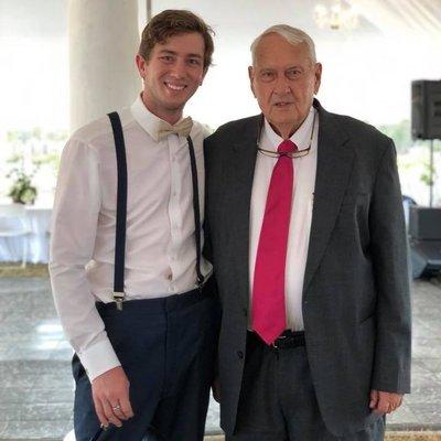 My Broker (Grandfather) and me at my Brother's Wedding. That's my real estate mentor - he has over 50 years of experience!