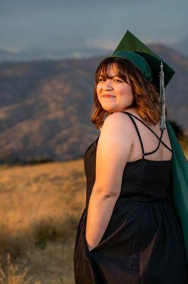 Looking back one last time before moving forward with her succeful future!