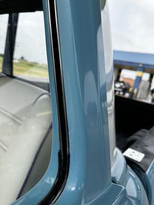 Air bubbles in the bottom of picture.