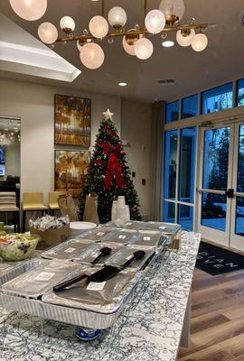 Christmas Party dinner provided for tenants...Olive Garden...