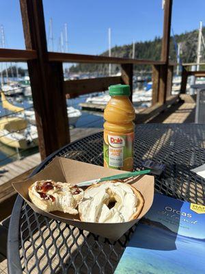 Breakfast with a view.