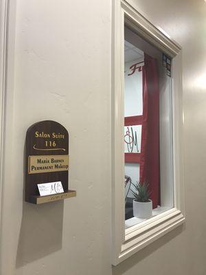 My suite is 116. There is a directory posted at the front entrance to guide you to me studio suite.