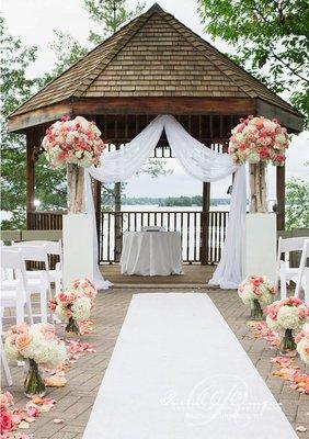 www.eventsfl.co Whimsical Enchanting Wedding Venue Outdoor Gazebo-courtyard -reception area