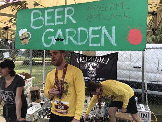 The @lagunitasbeer beer garden @MustacheDache