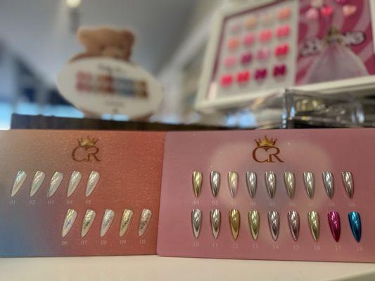 Chrome nail selection