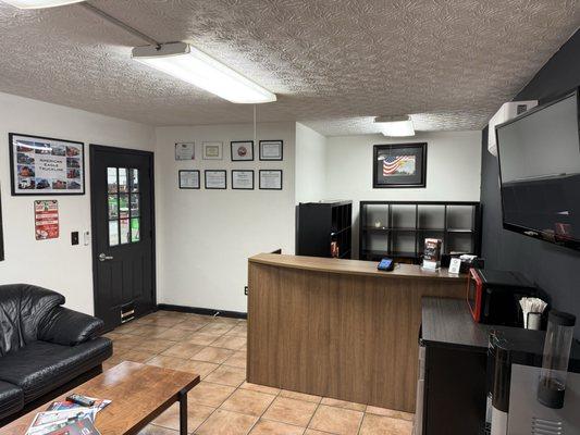 This is our drivers lounge room