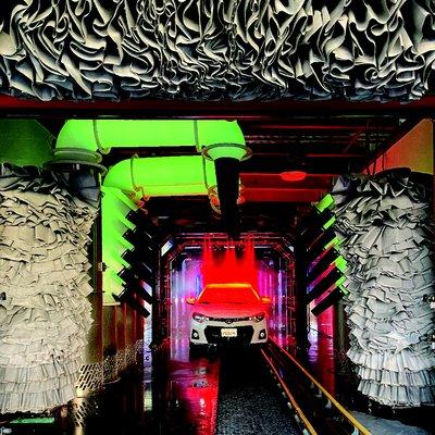 Come for the car wash. Stay for the light show.