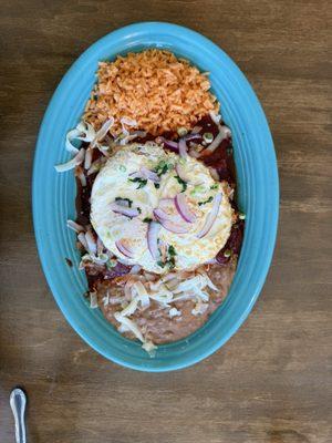 Chorizo con papa's breakfast enchiladas