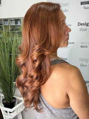 Beautiful copper hair color