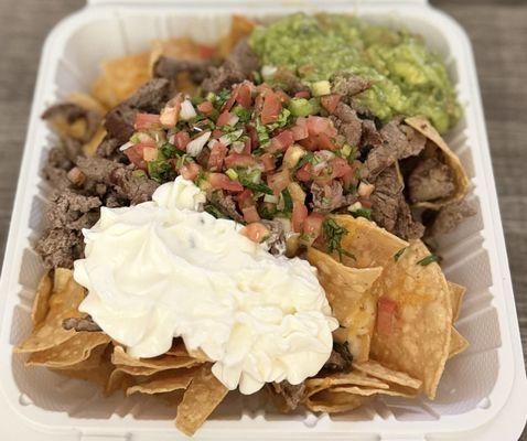 Carne Asada nachos