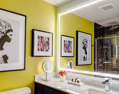 Beautiful use of the Electric Mirror Integrity in the Motif Seattle Hotel.