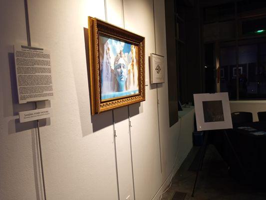 The Gary Soren Smith Center for Performing Arts. Louie Meager Art Gallery. Art Showing of local talent Alumnus Garret Moore.