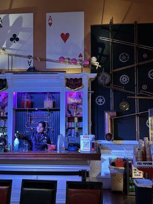 Mocktails and cotton candy. I loved their new Chamoy dragon blood drink.