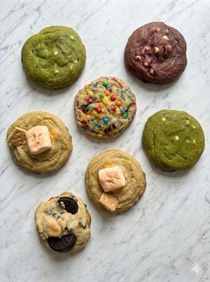 Our new flavors (organic Matcha, Oreo, S'more, party, red velvet ) order now