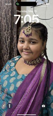 My beautiful daughter while we were in Moga, Punjab , India