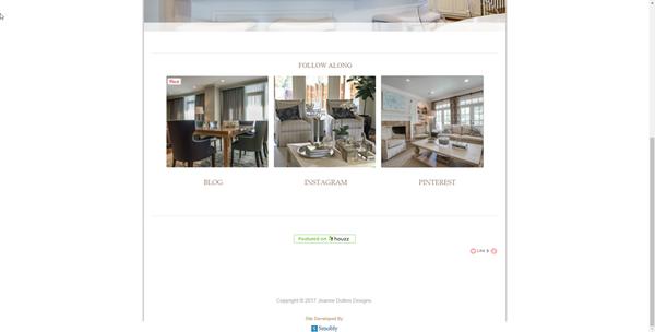 Jeanne Dollins Design Website Development Project