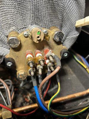 Replaced heating element with contractor