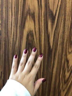 Nails done with Shellac !