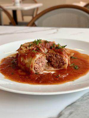 The most delicious cabbage rolls! Tastes just like my Bubby's!