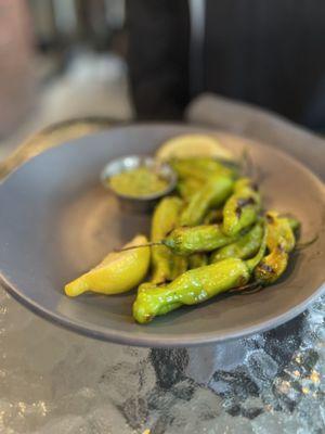 Shishito peppers app special