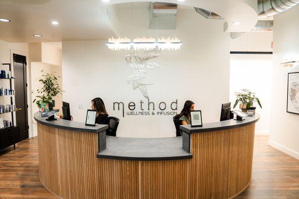 Reception, where our staff will greet you and check you in for your journey with us.