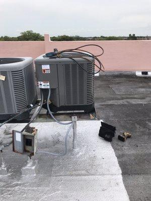 The unit on the roof