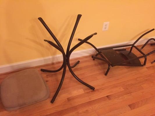 PICTURE THIS -- A "would-be Coffee Table" had I not been sold a box with missing components.