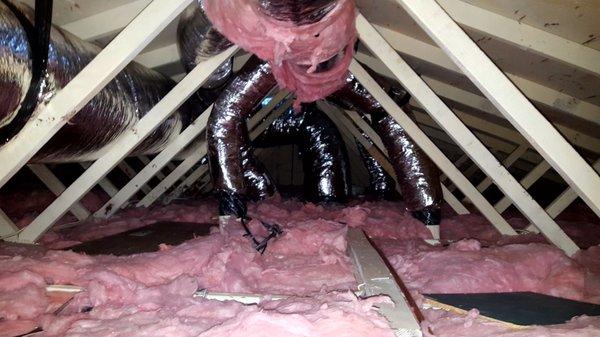 Air ducts and Batts insulation R38 !