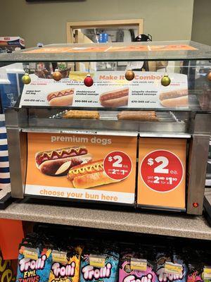 Hot dogs on a treadmill