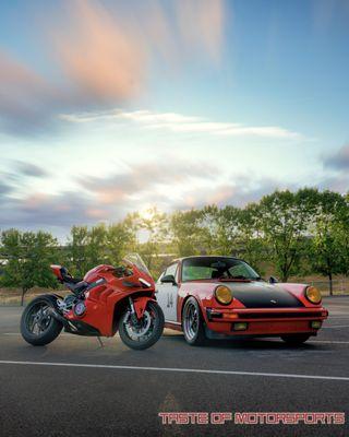 Porsche and Ducati with Protection and graphics.