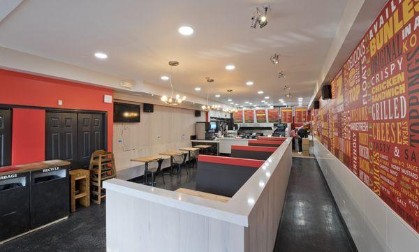 Inside of Z Burger Bethesda!