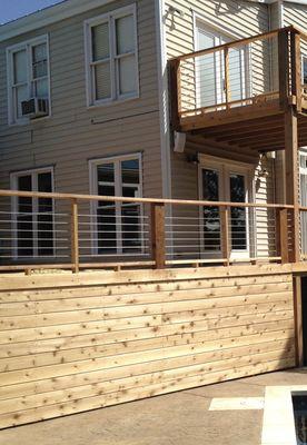 Reconstruction of a deck on Lake Travis home.